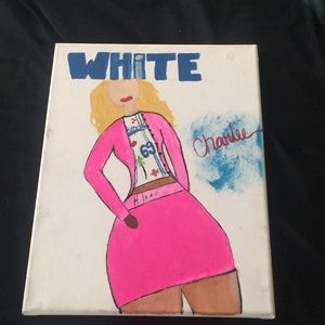 White chicks inspired painting
